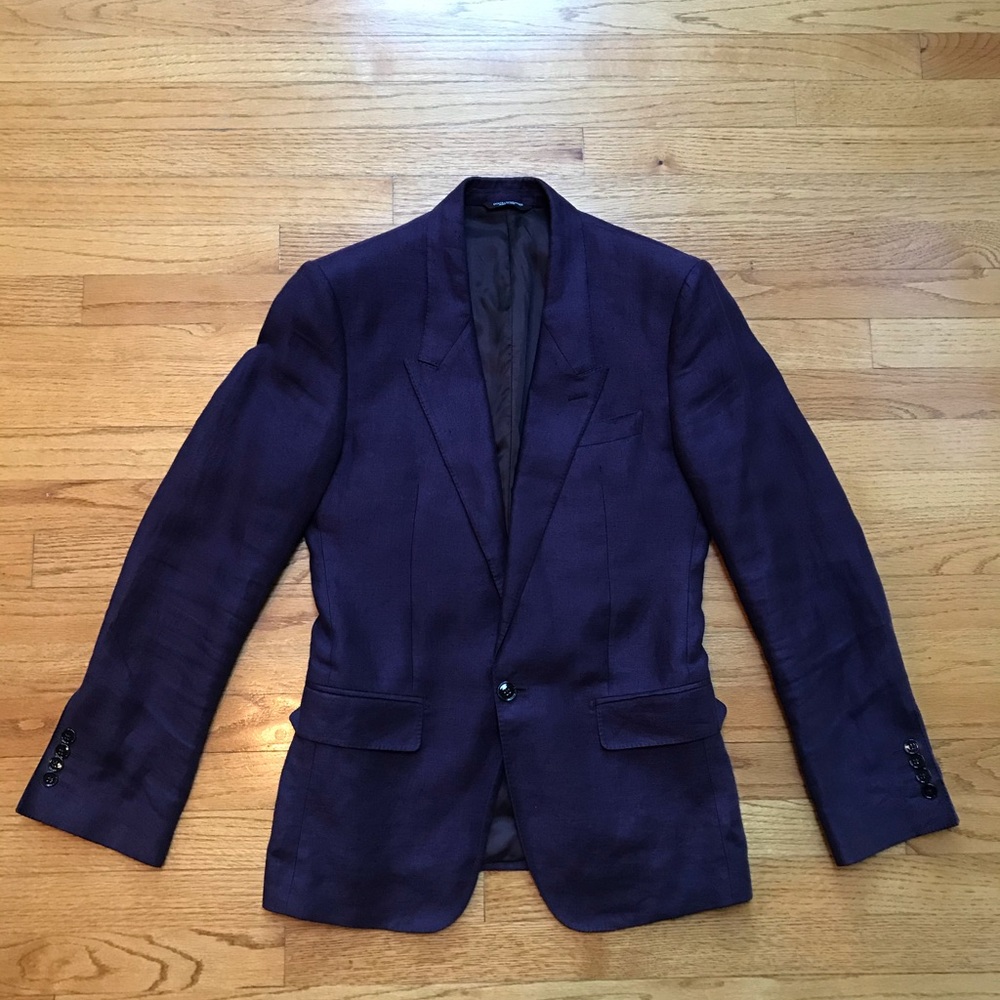 Dolce and Gabbana Silk and Linen Blazer Vintage